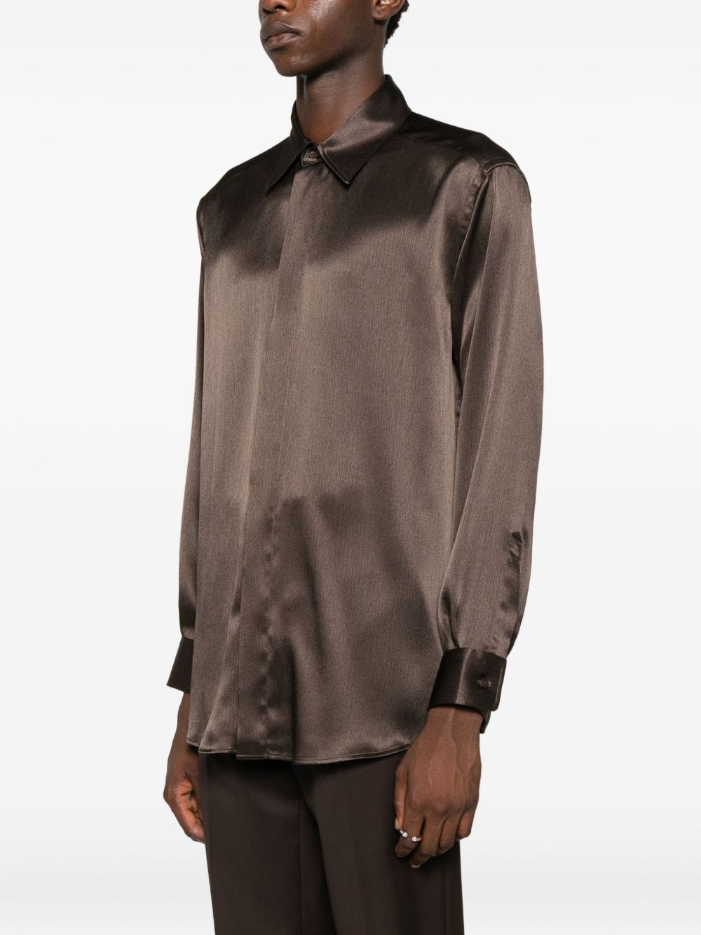 Emporio Armani Shirts Brown