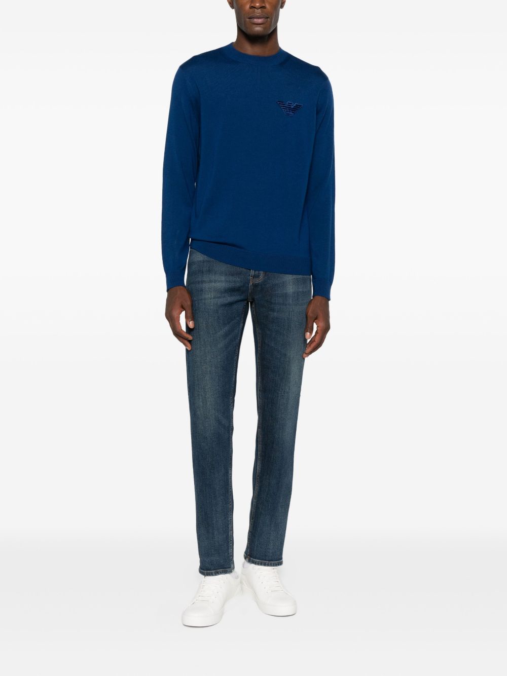Emporio Armani Sweaters Blue