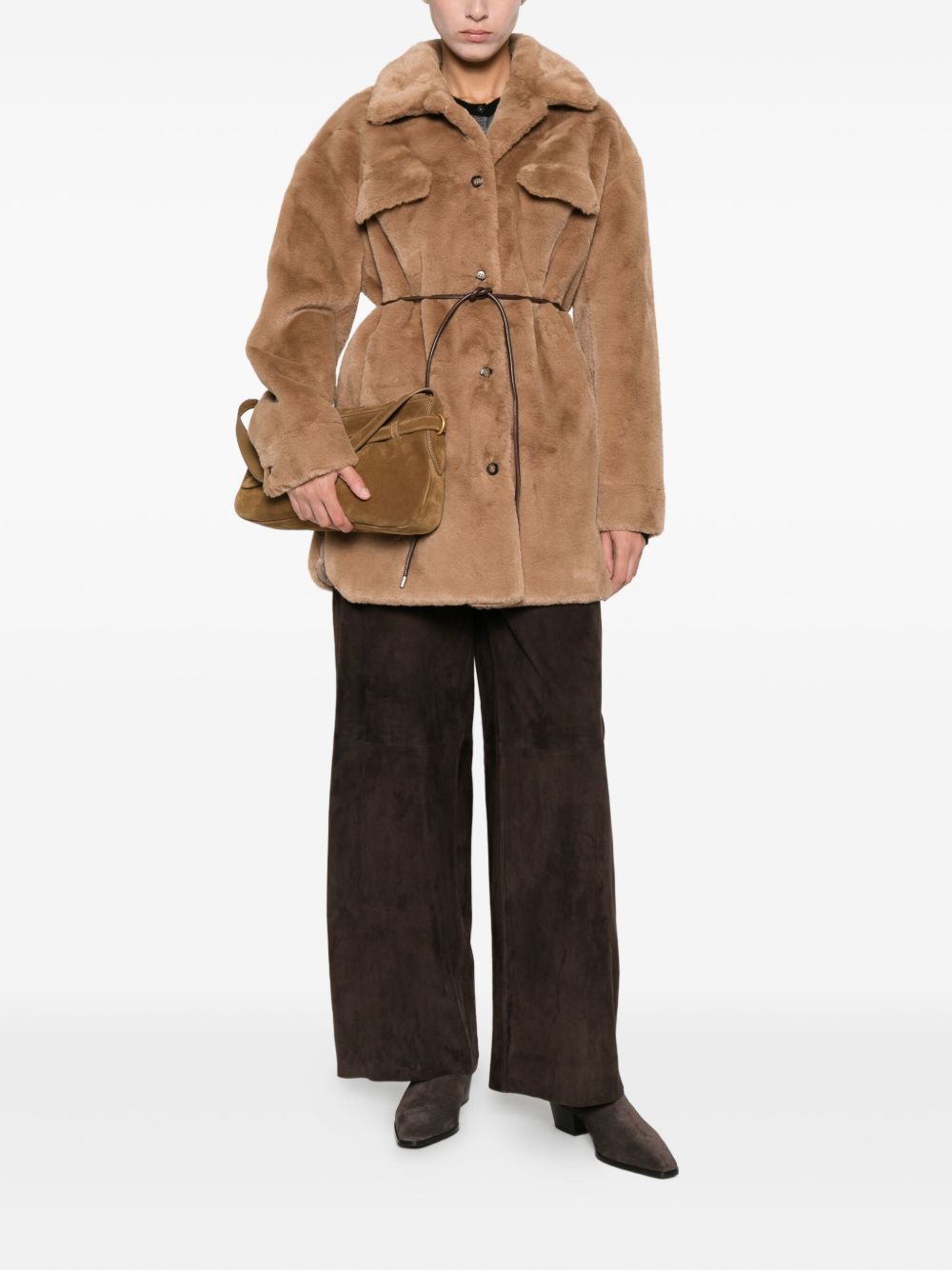 MOLLIOLLI Coats Brown