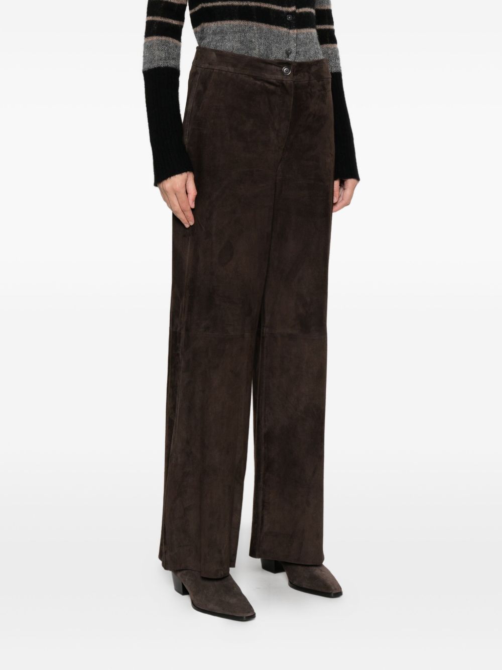 Via Masini 80 Trousers Brown