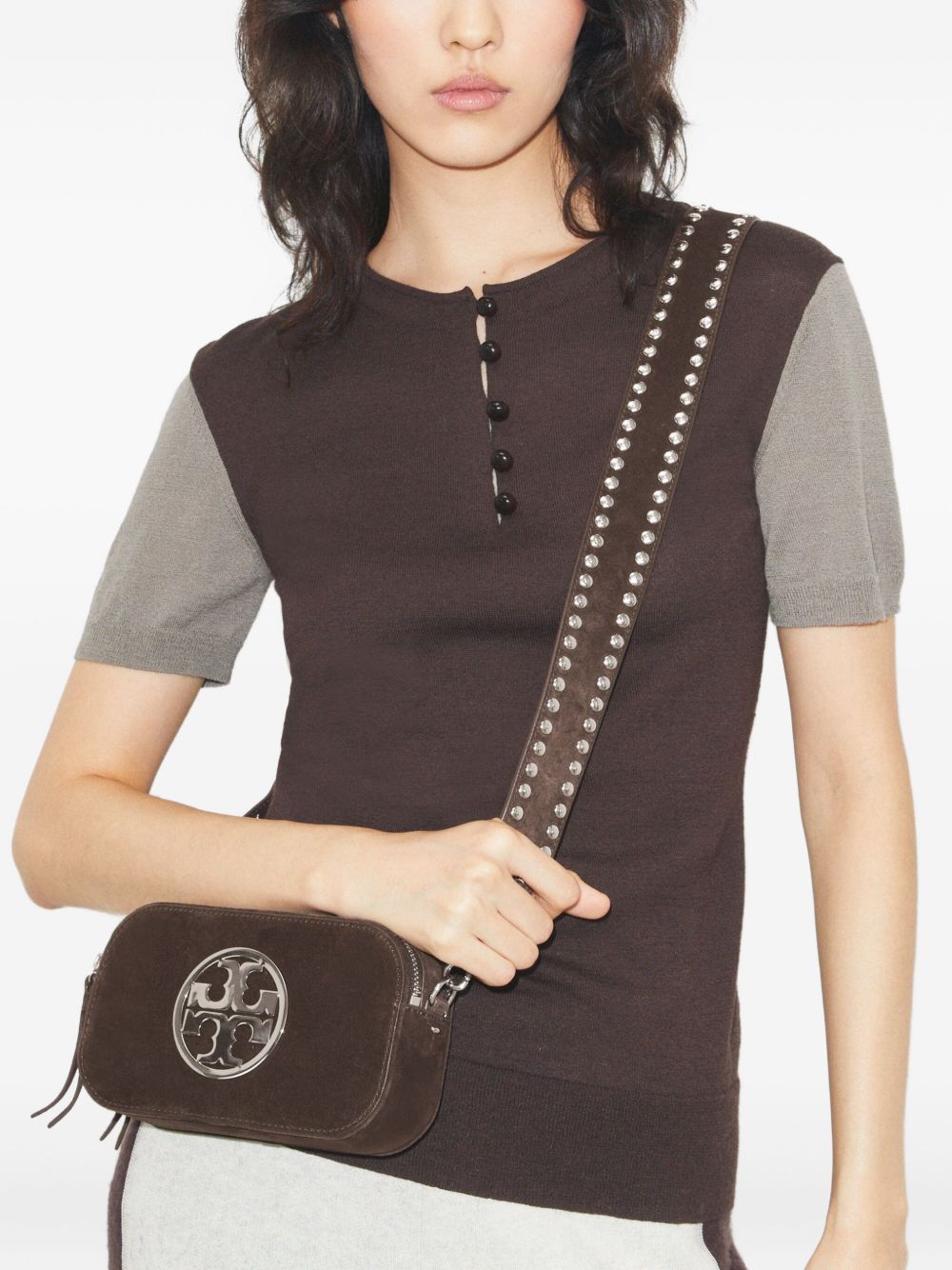 Tory Burch Miller Mini Suede Shoulder Bag