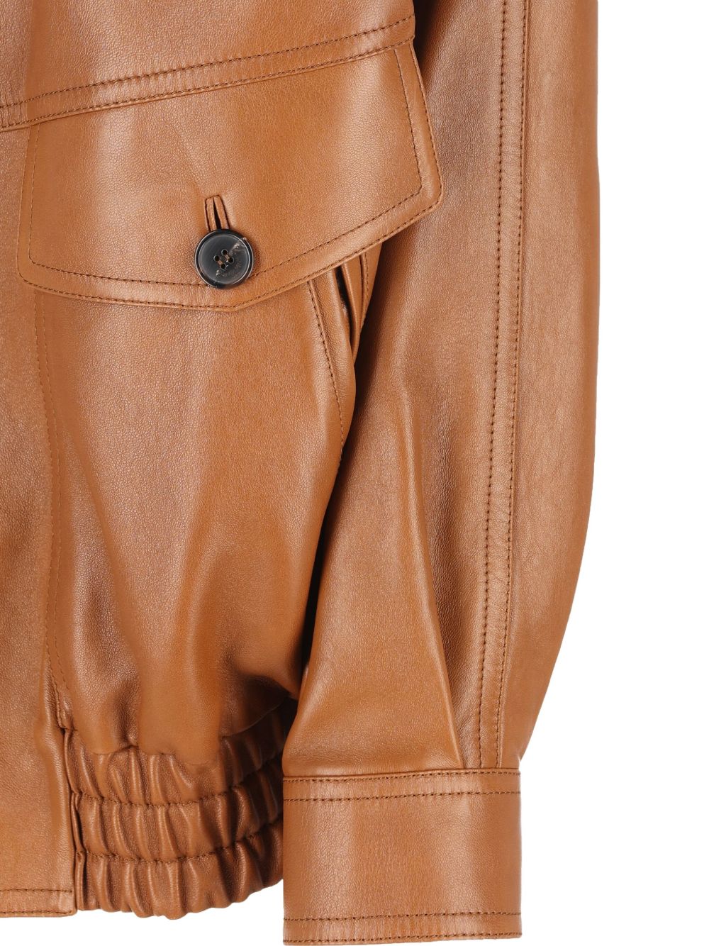 Saint Laurent  Jackets Leather Brown