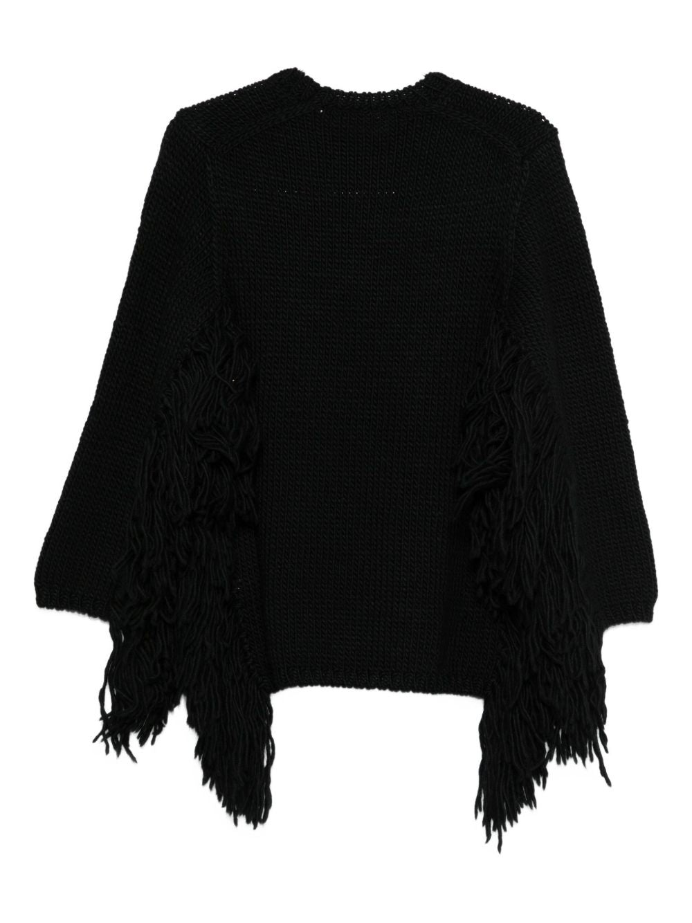 Comme Des Garcons Comme Des GarÃ§ons Fringed Wool Top