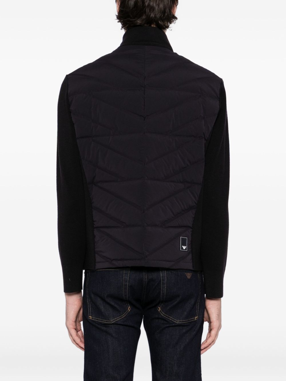 Emporio Armani Quilted panelled padded jacket