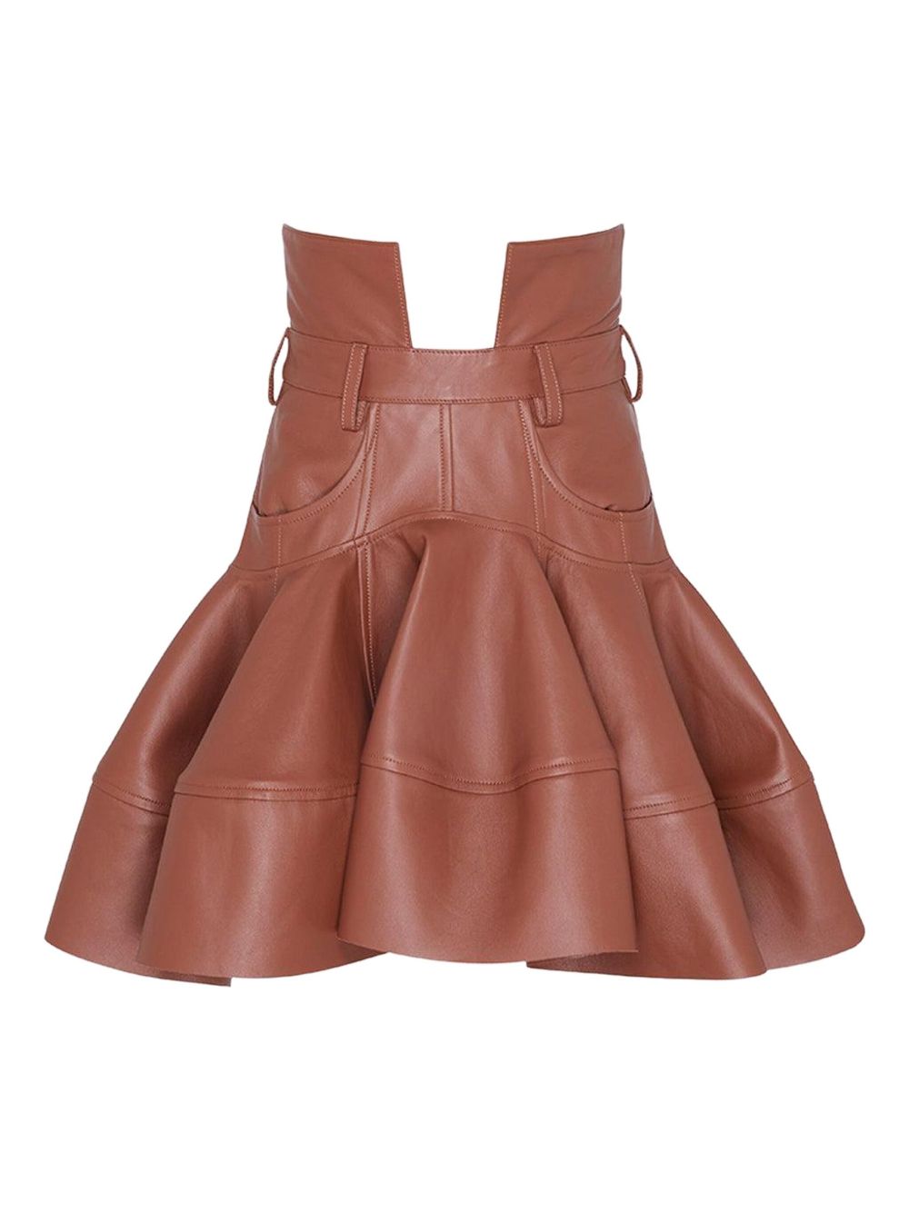 Zimmermann Skirts Leather Brown