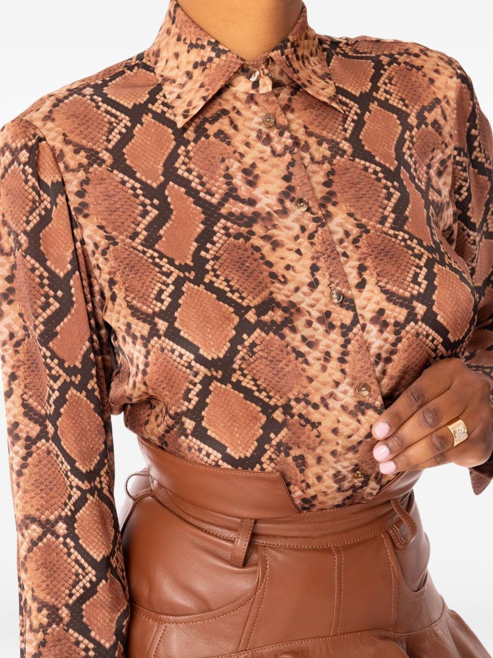 Zimmermann Skirts Leather Brown