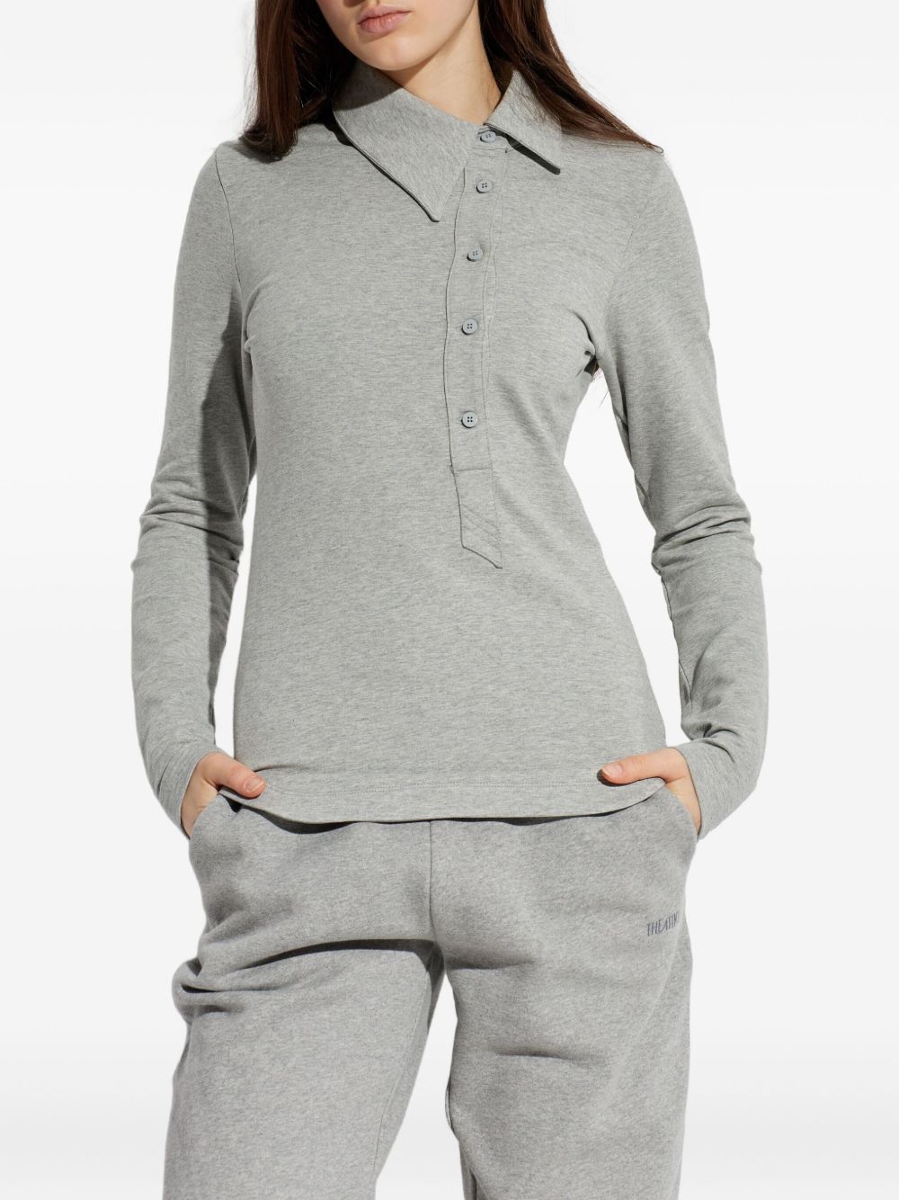 The Attico Cotton polo shirt