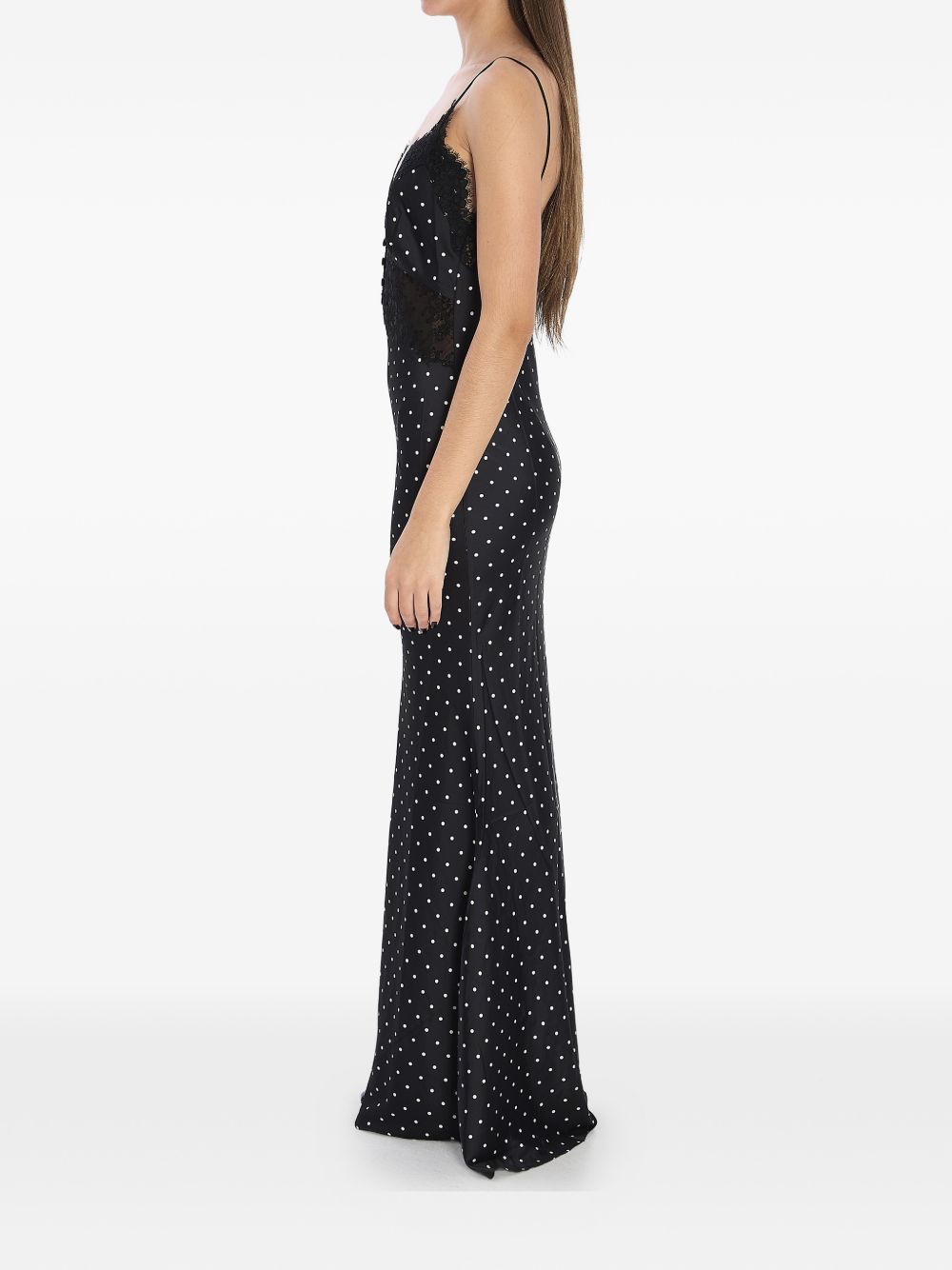 Self-Portrait Polka dot long dress