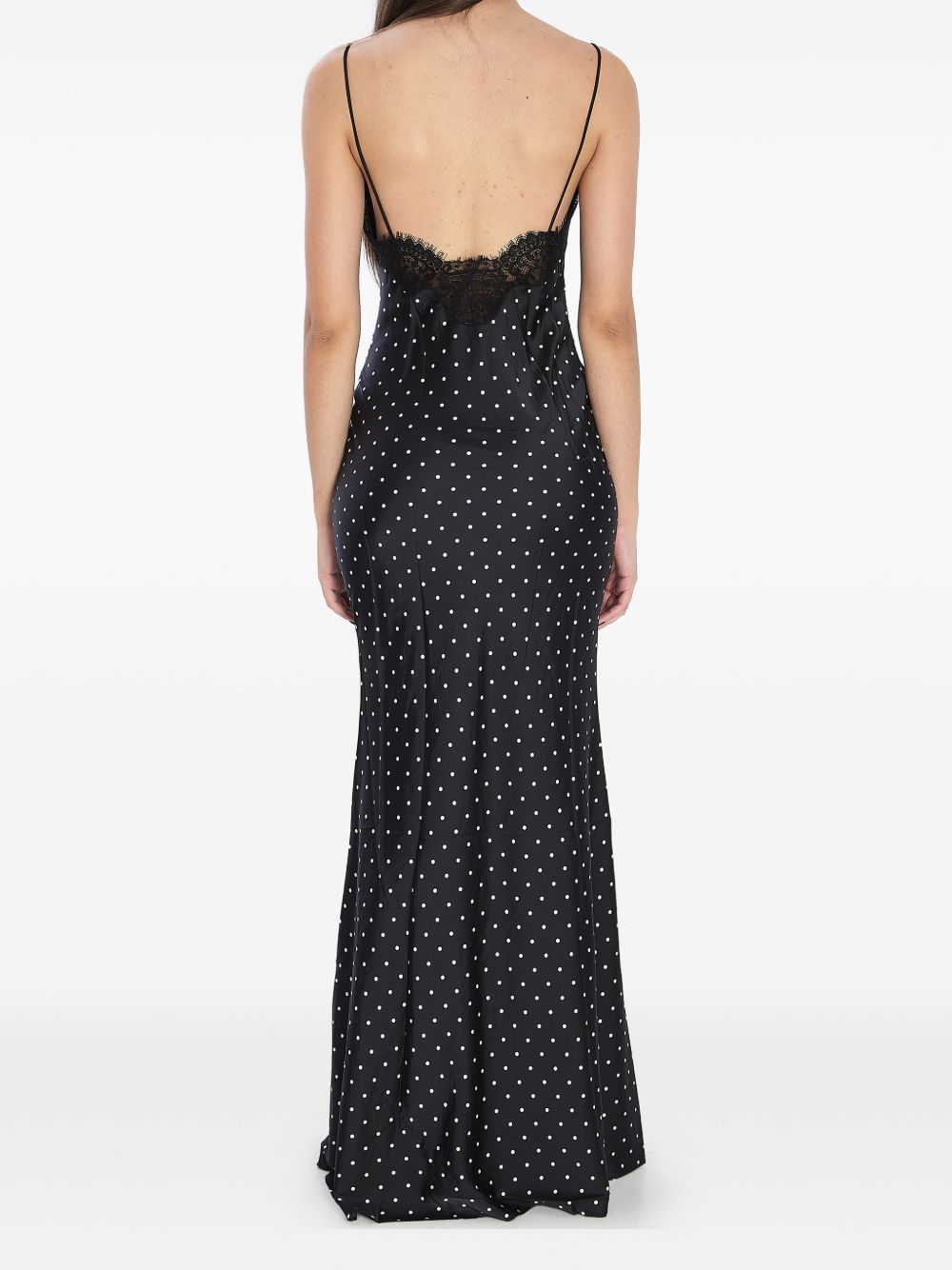 Self-Portrait Polka dot long dress