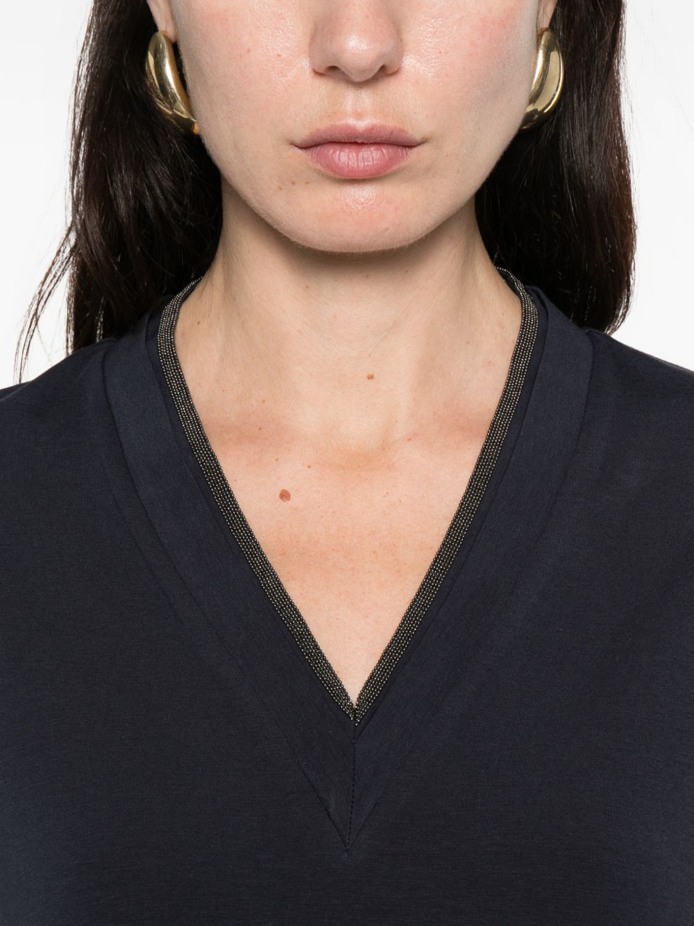 Brunello Cucinelli T-shirts and Polos Blue