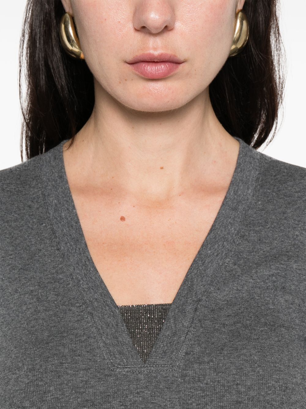 Brunello Cucinelli Sweaters Grey