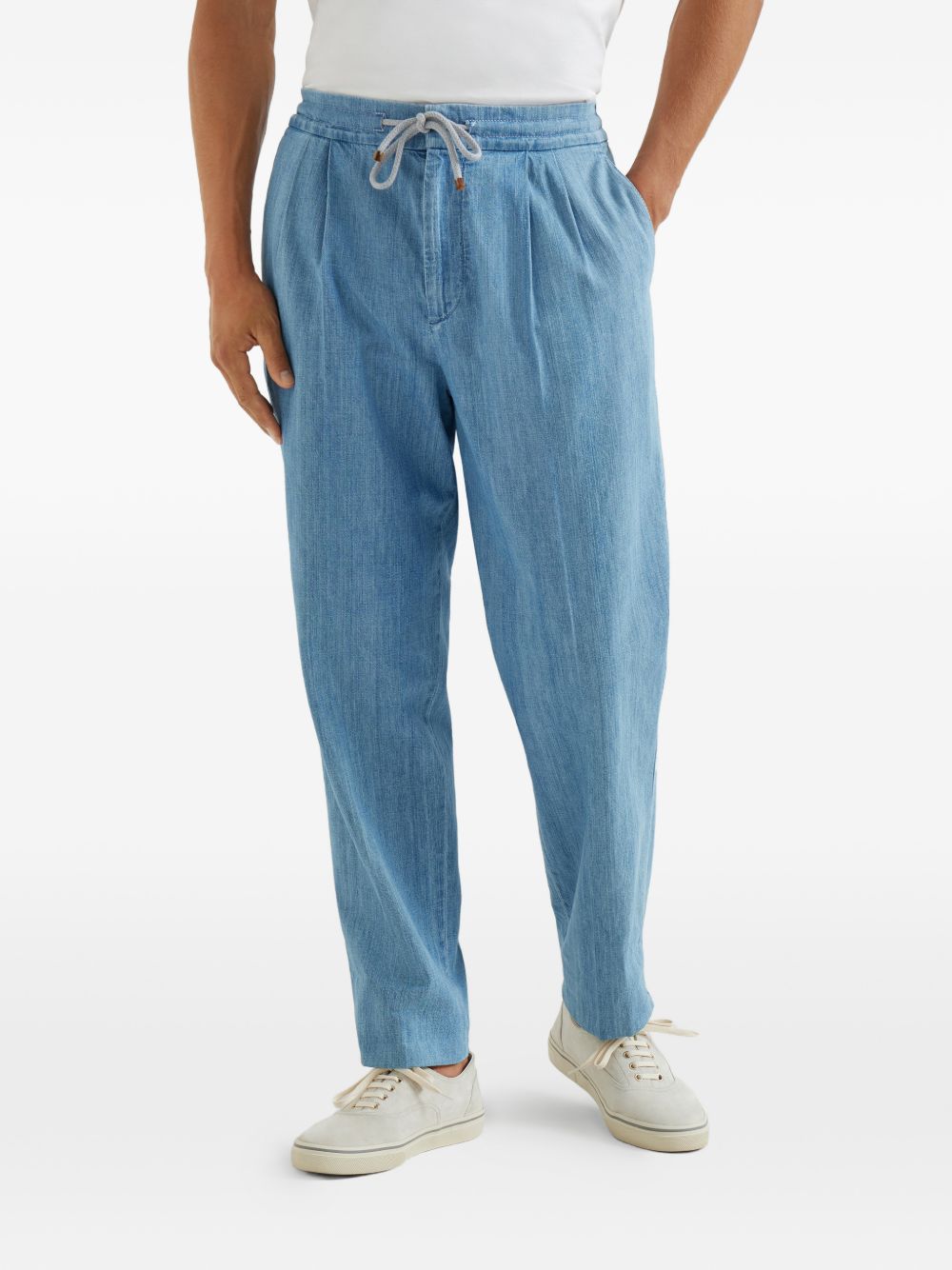 Brunello Cucinelli Trousers Clear Blue