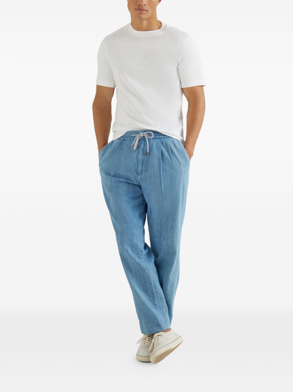 Brunello Cucinelli Trousers Clear Blue