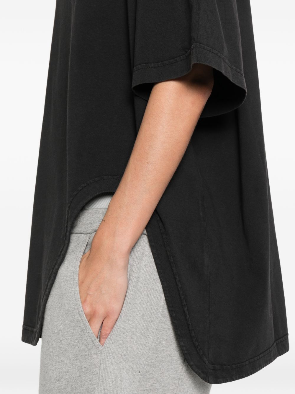 The Attico Asymmetric cotton t-shirt