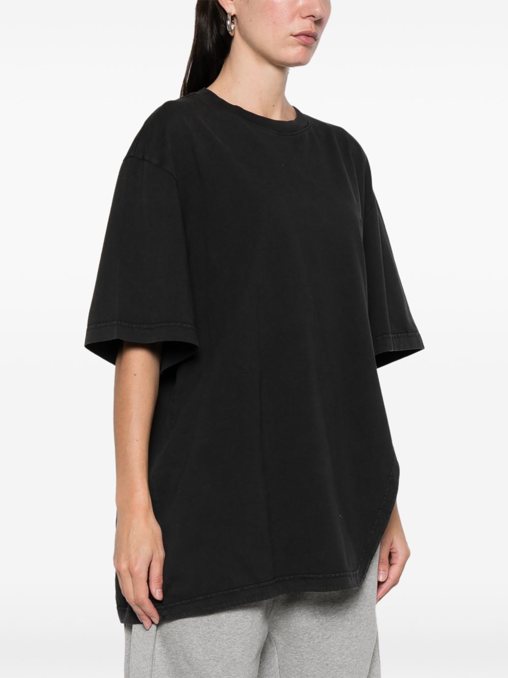 The Attico Asymmetric cotton t-shirt