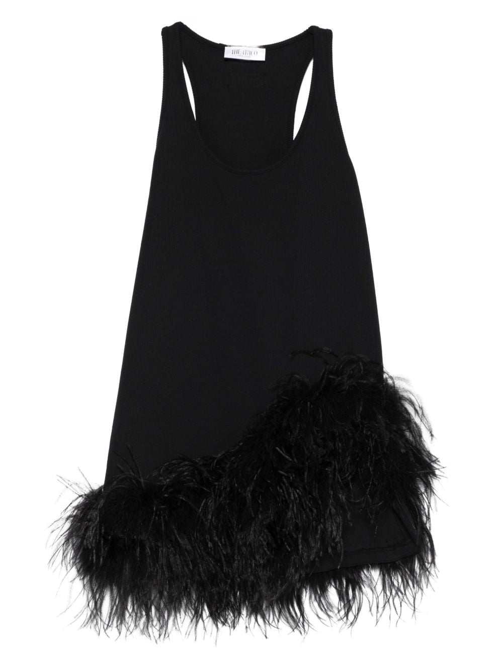 The Attico Feathered mini dress