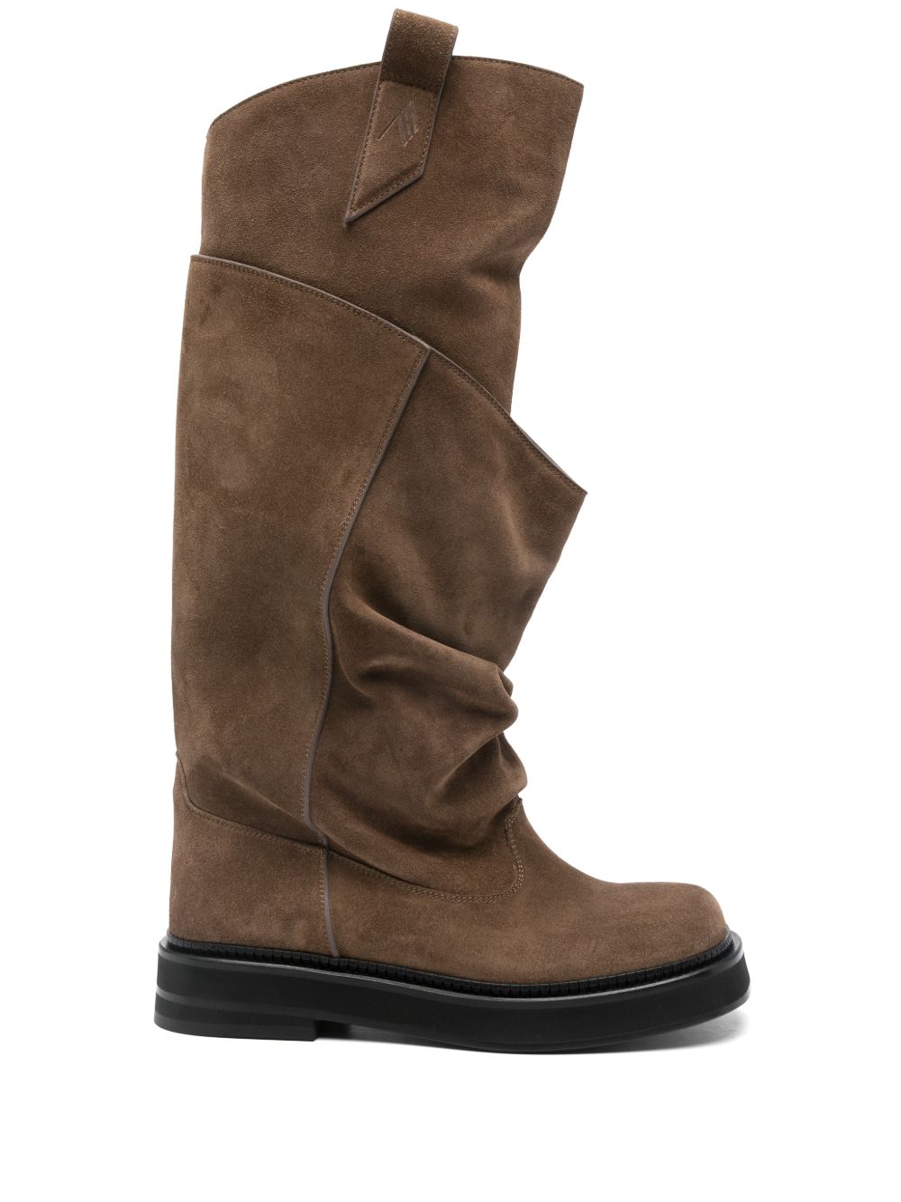 The Attico ''Robin Passeggiata'' brown combat boot