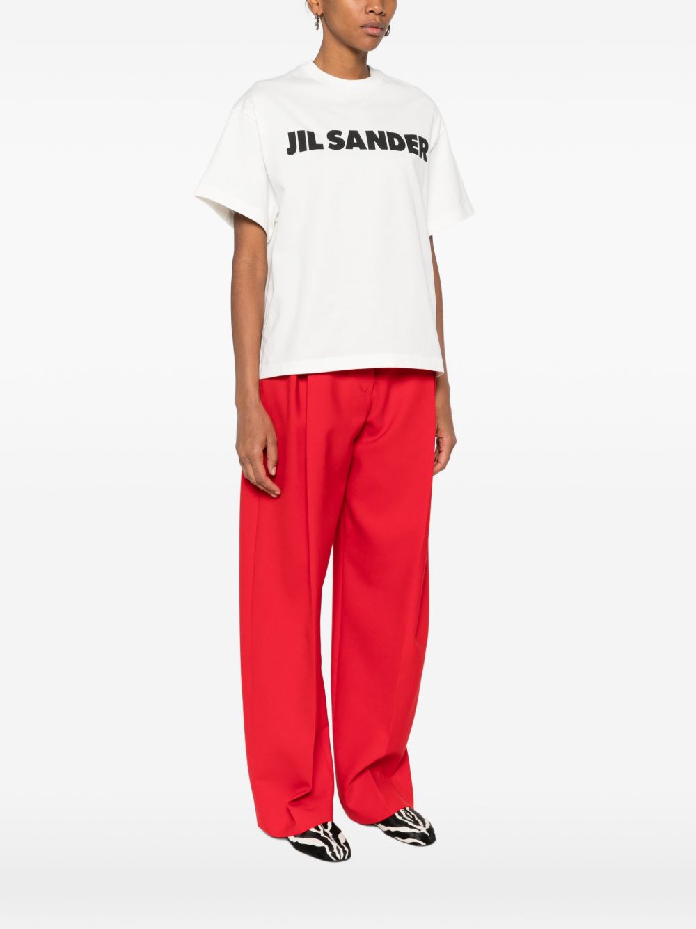 Jil Sander Logo cotton t-shirt