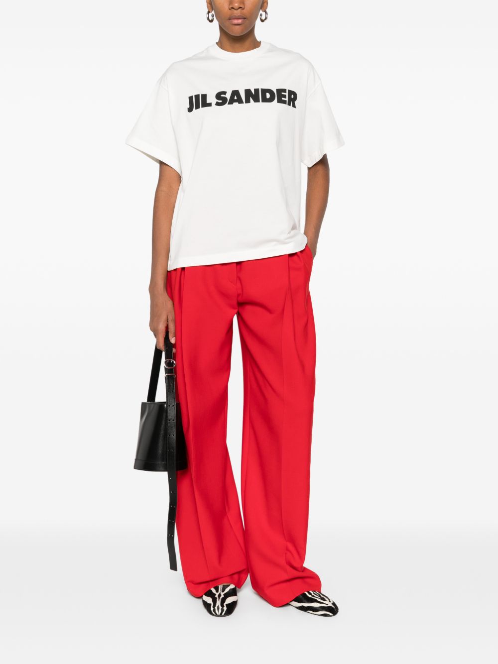 Jil Sander Logo cotton t-shirt