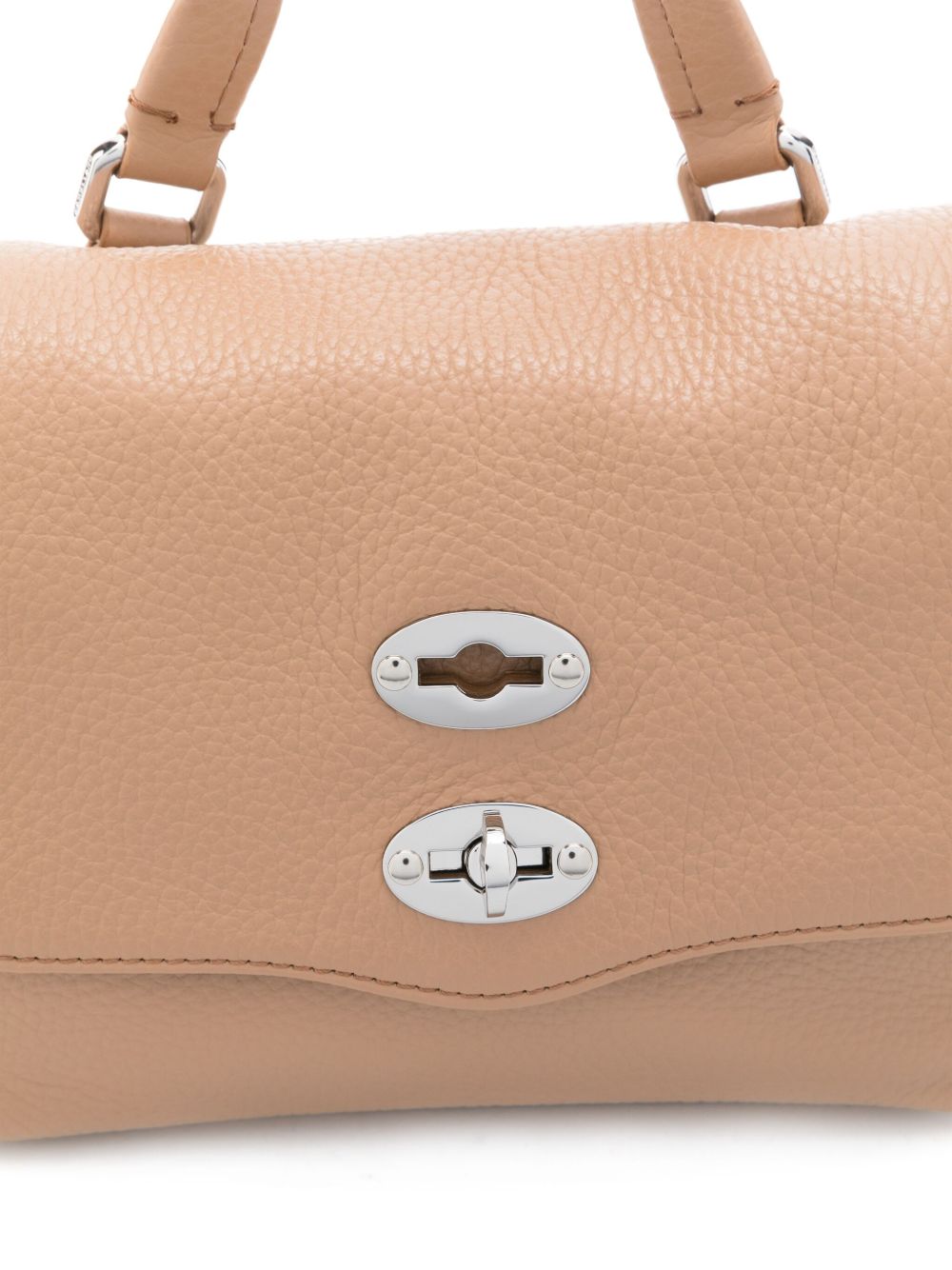 Zanellato Postina® Baby Bag In Hammered Leather Brown Cantucci