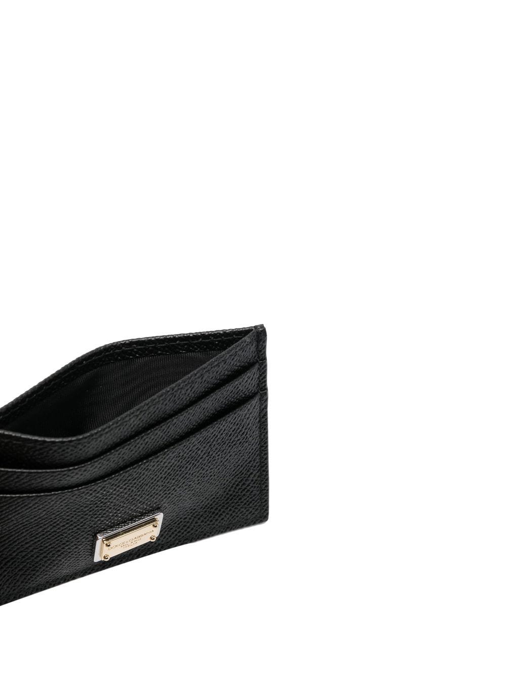 Dolce & Gabbana-card holder with logo plaque on the front