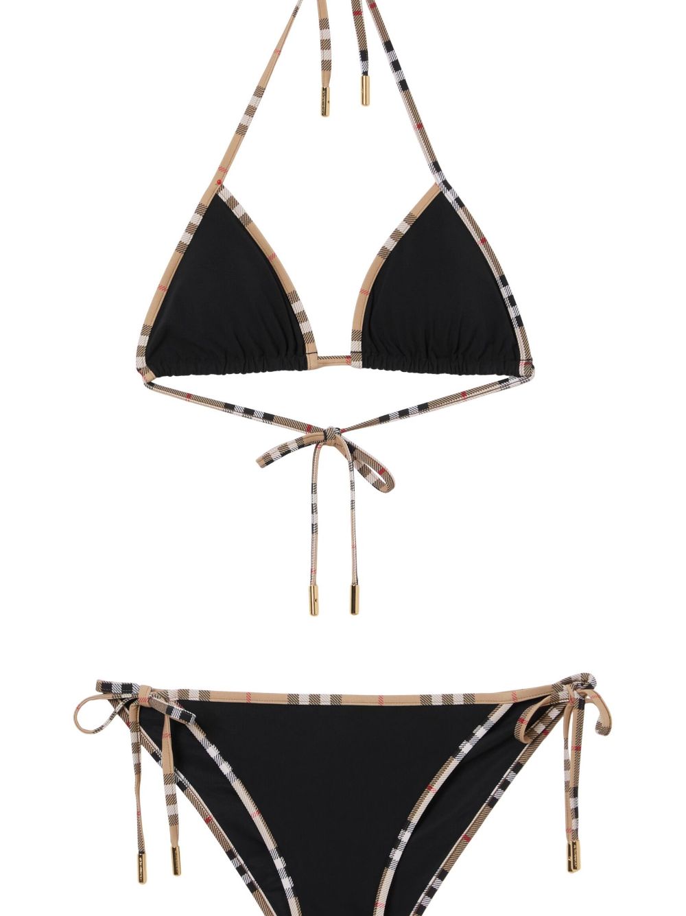 Burberry Check triangle bikini set