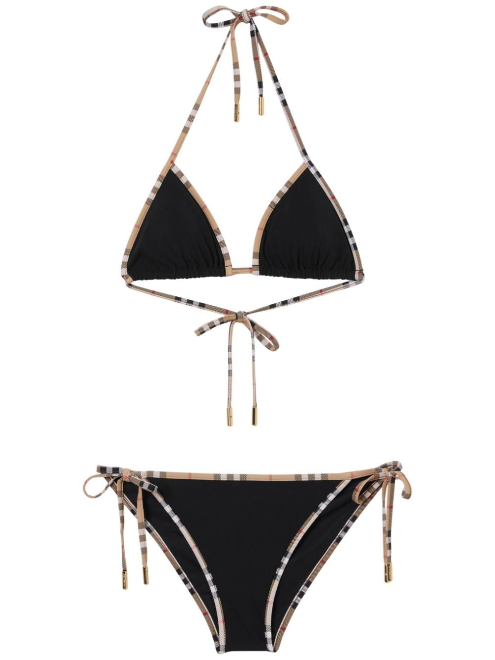 Burberry Check triangle bikini set