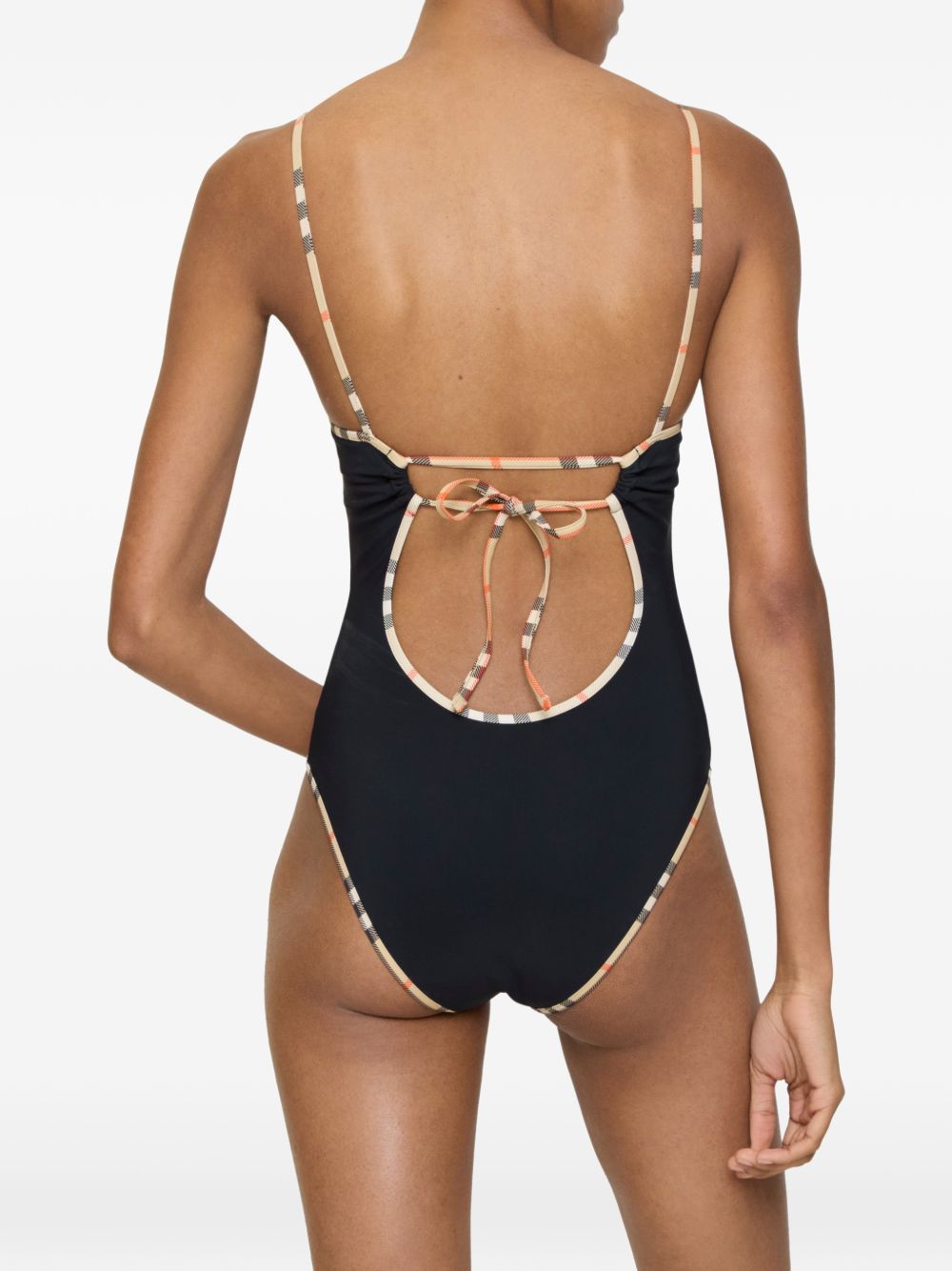 Burberry Check detail swimsuit