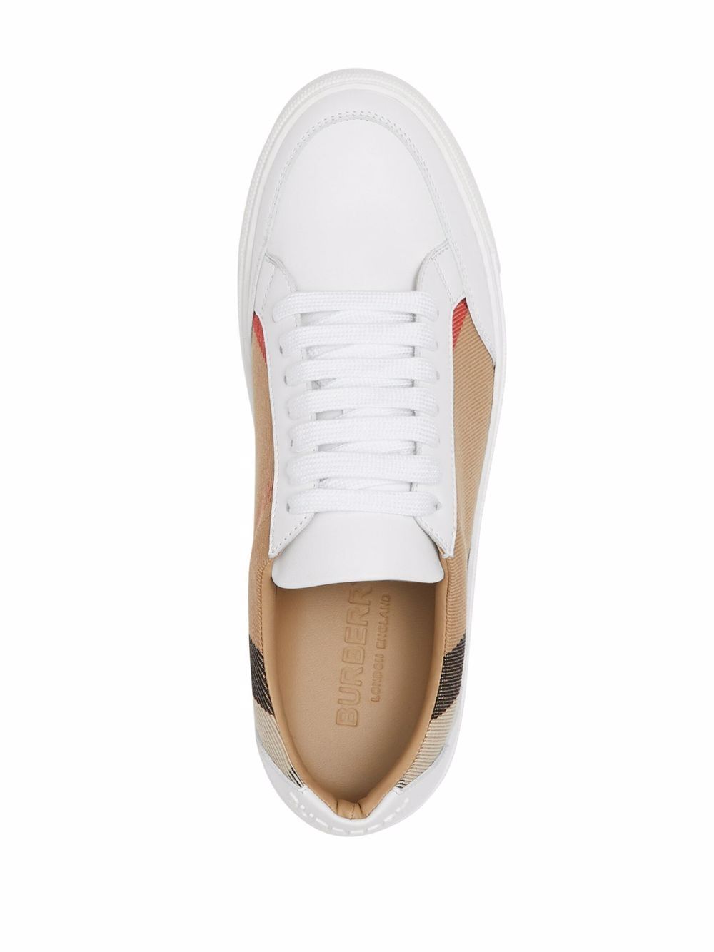 Burberry Check and Leather Sneakers