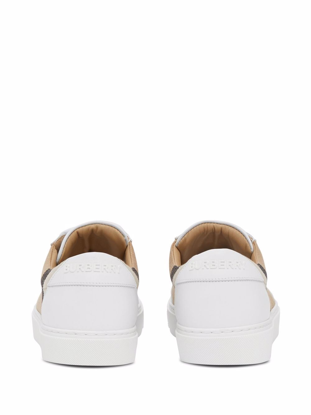 Burberry Check and Leather Sneakers