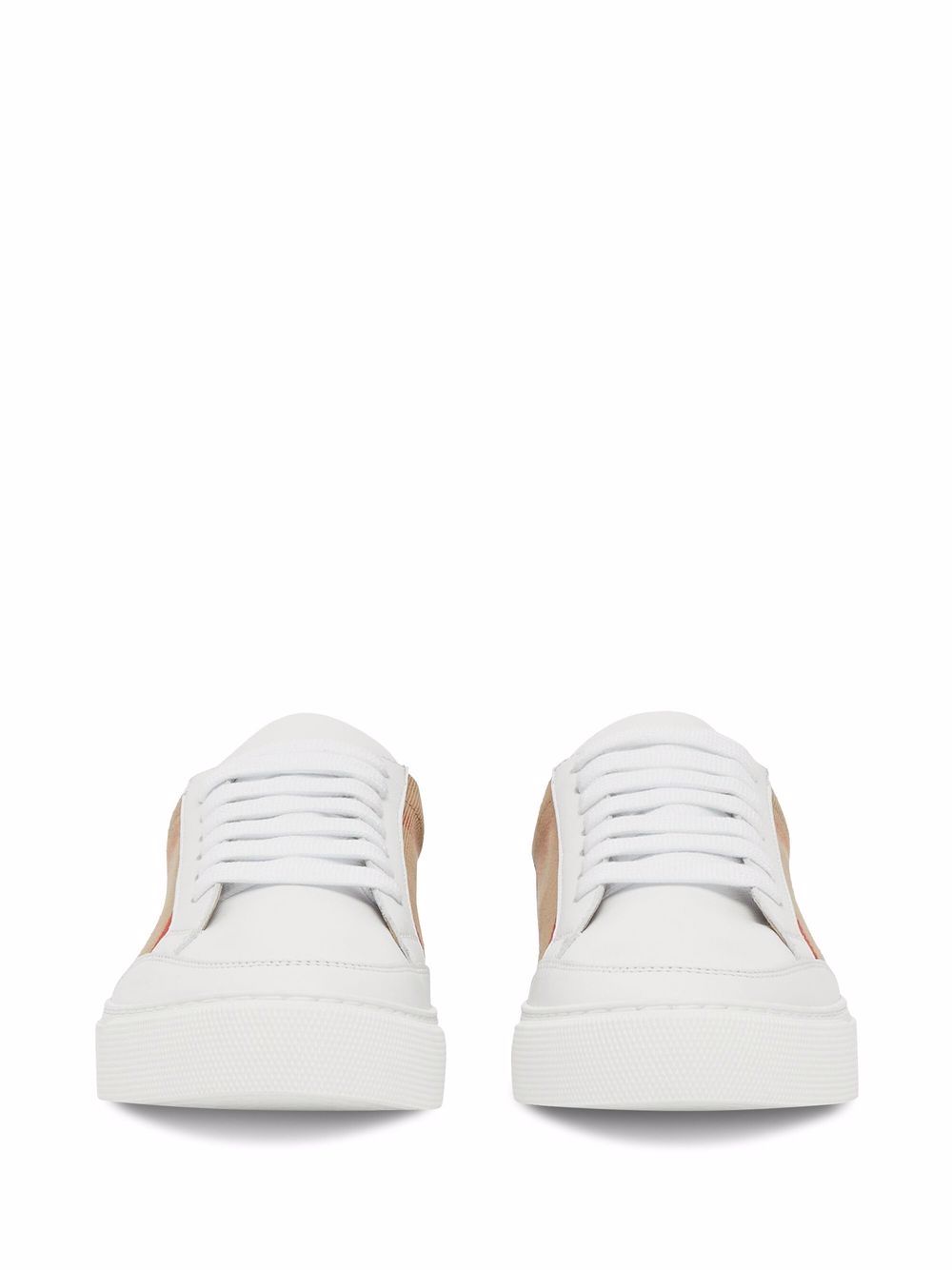 Burberry Check and Leather Sneakers