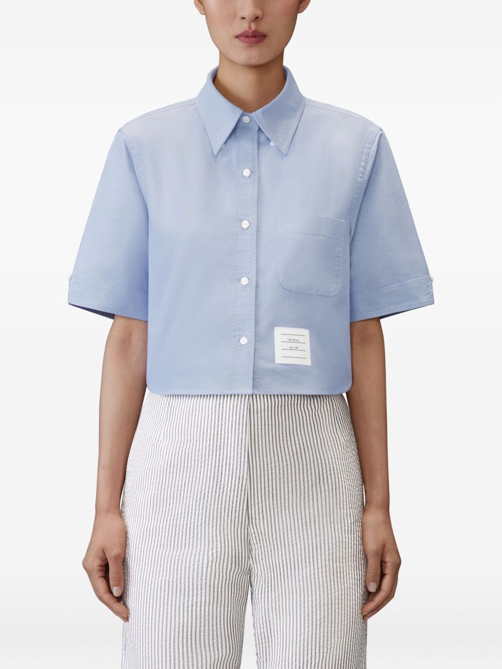 Thom Browne Cotton cropped shirt