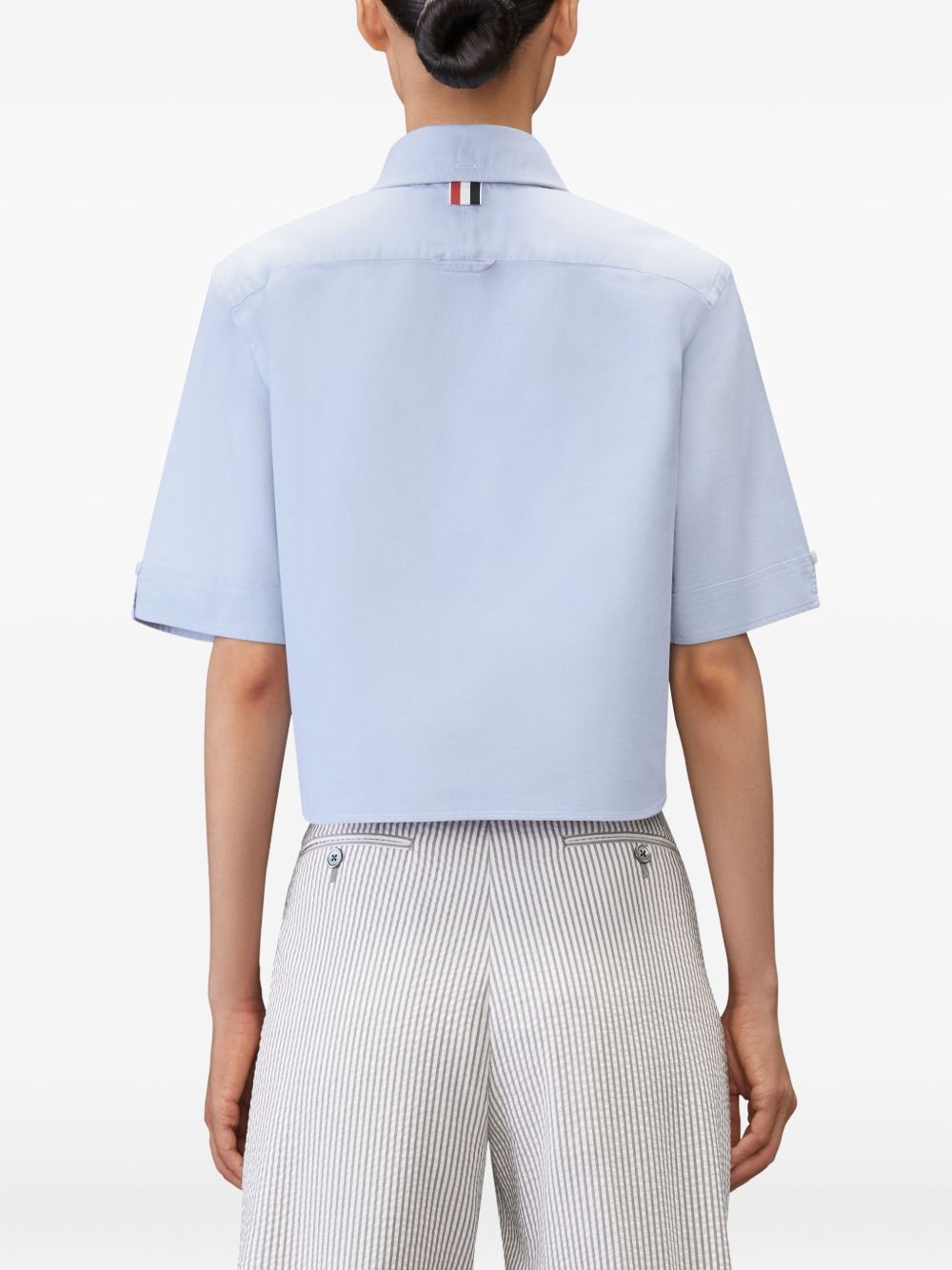 Thom Browne Cotton cropped shirt