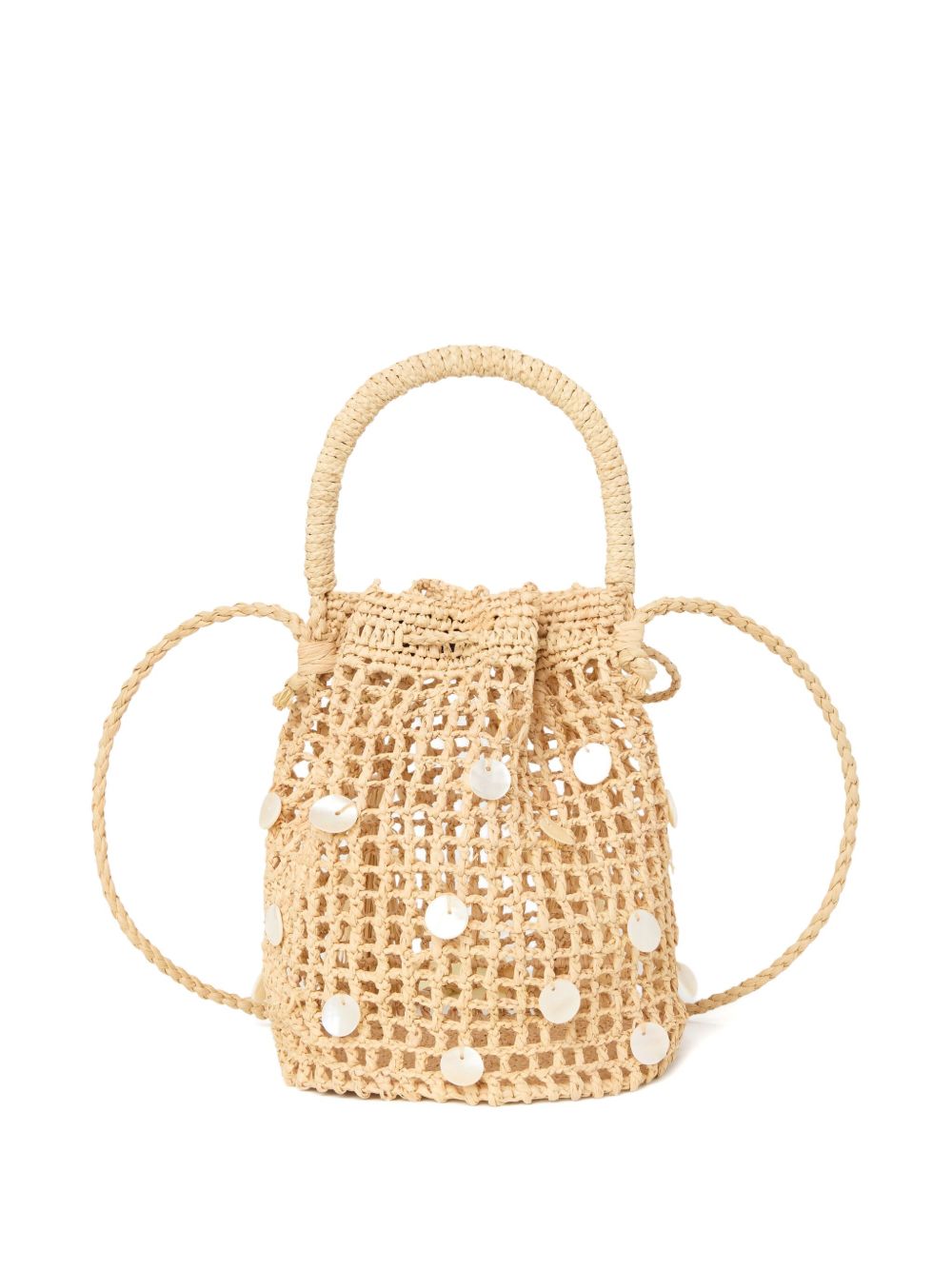 Alanui Precious Moments Raffia Satchel Bag