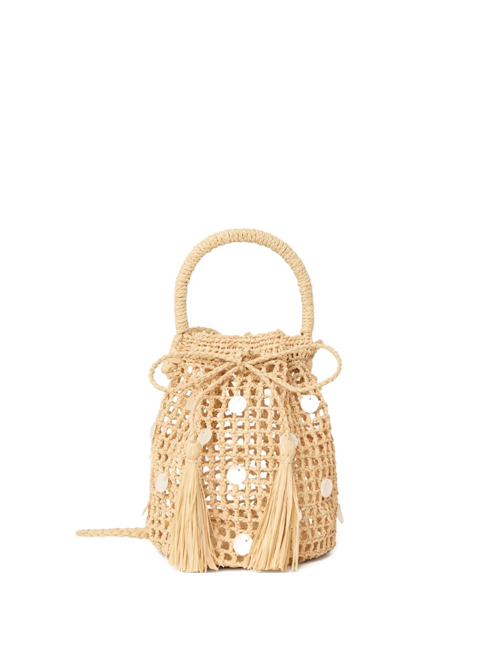 Alanui Precious Moments Raffia Satchel Bag