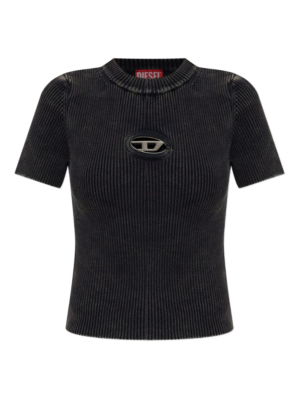 Diesel M-Anchor-Ss Ribbed Logo T-shirt