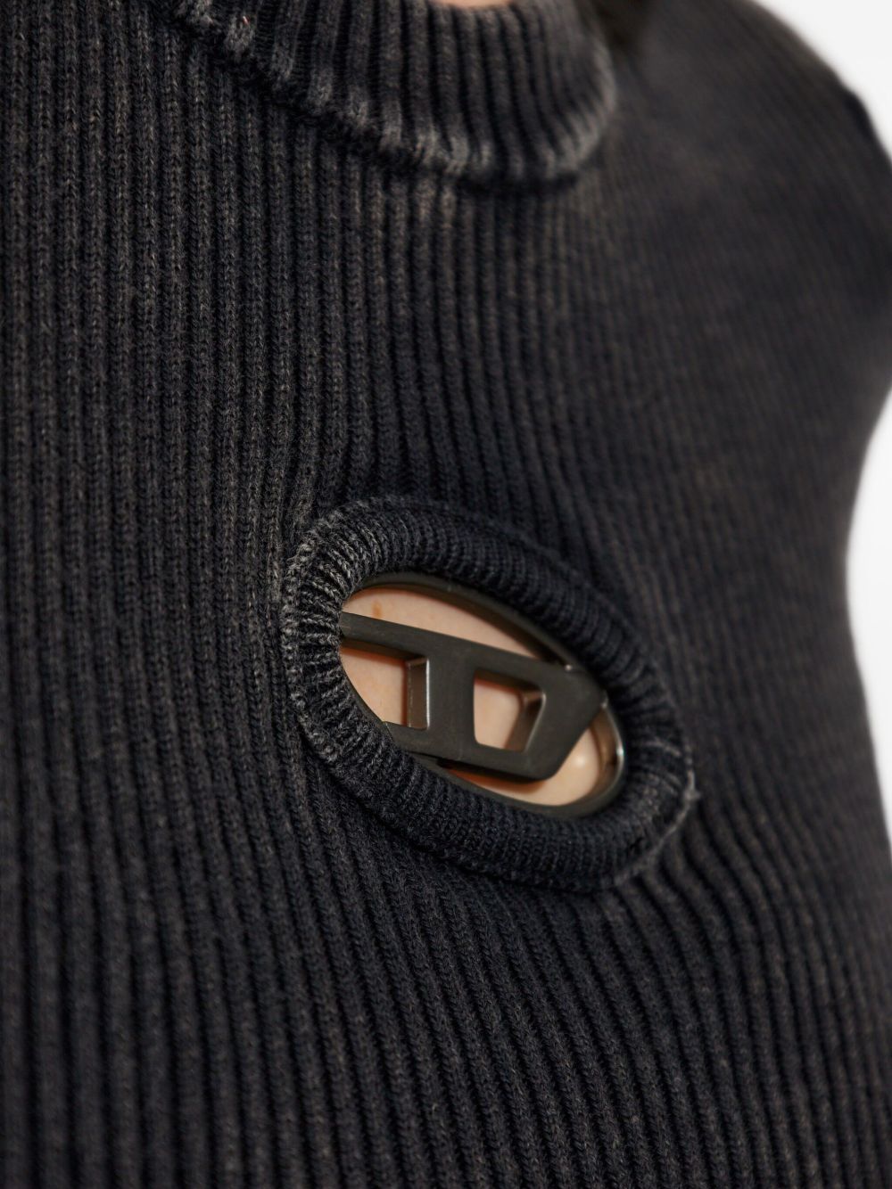 Diesel M-Anchor-Ss Ribbed Logo T-shirt