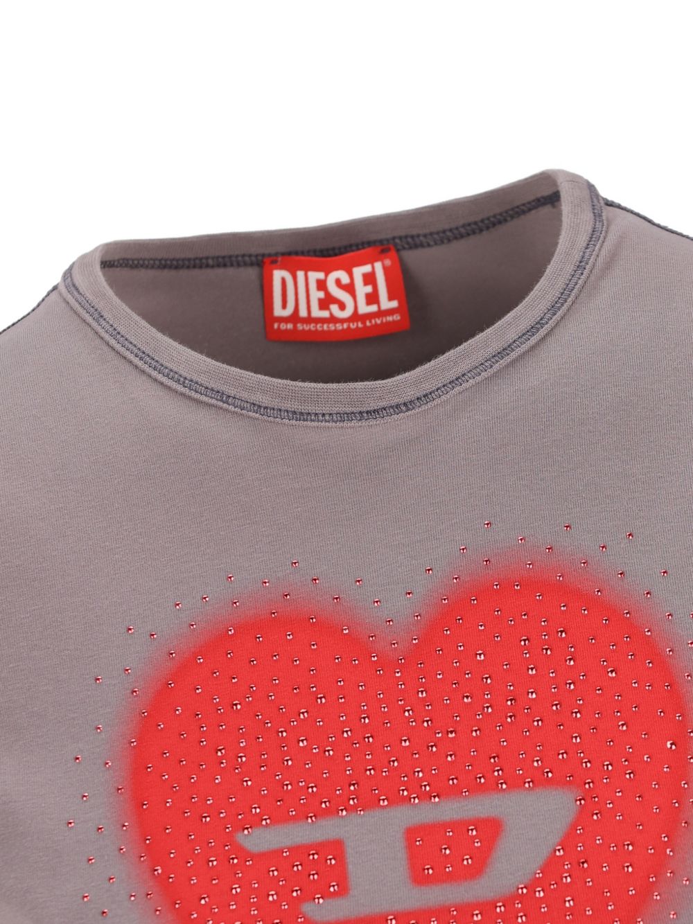 Diesel Heart cotton t-shirt