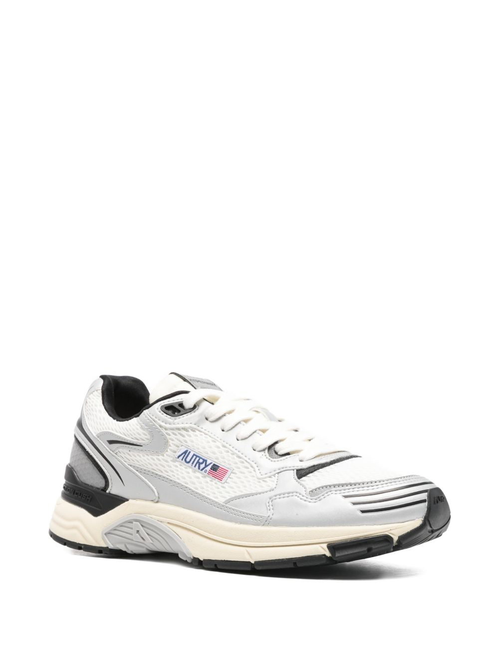 Autry HYPERWAY SNEAKERS IN SYNTHETIC LEATHER AND MESH WHITE