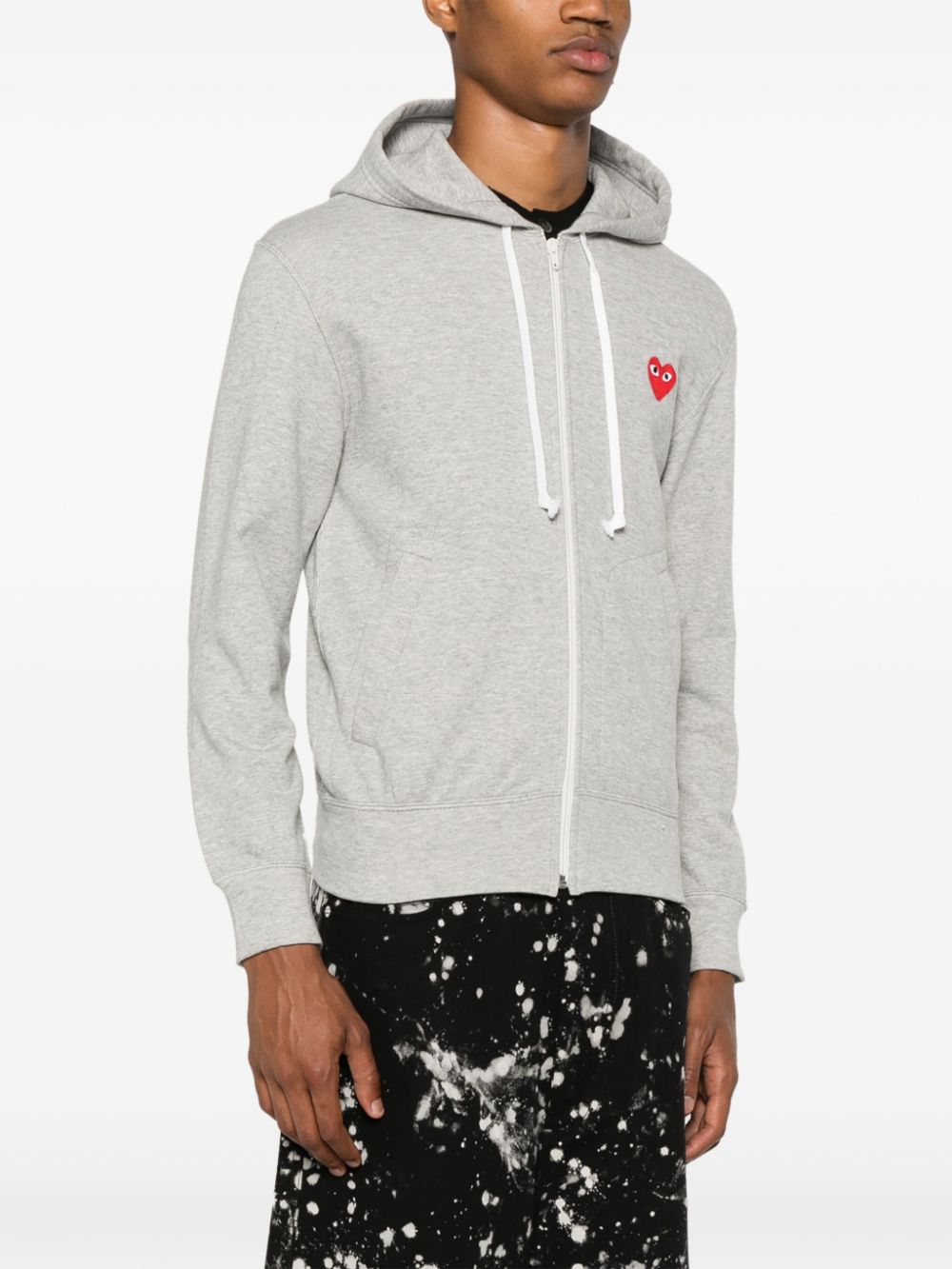 Comme Des Garcons Cotton zipped hoodie