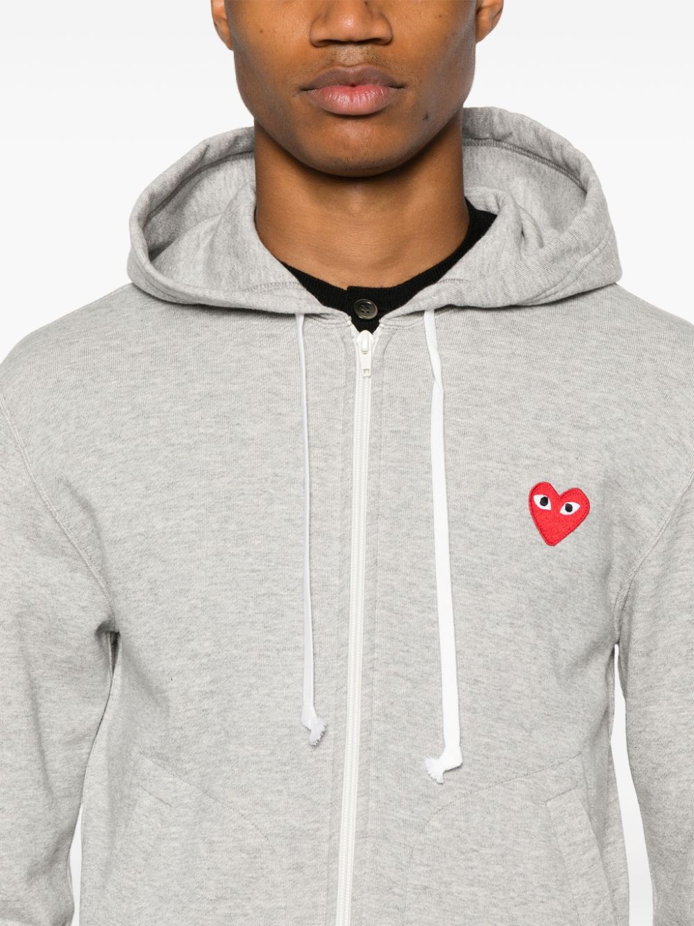 Comme Des Garcons Cotton zipped hoodie