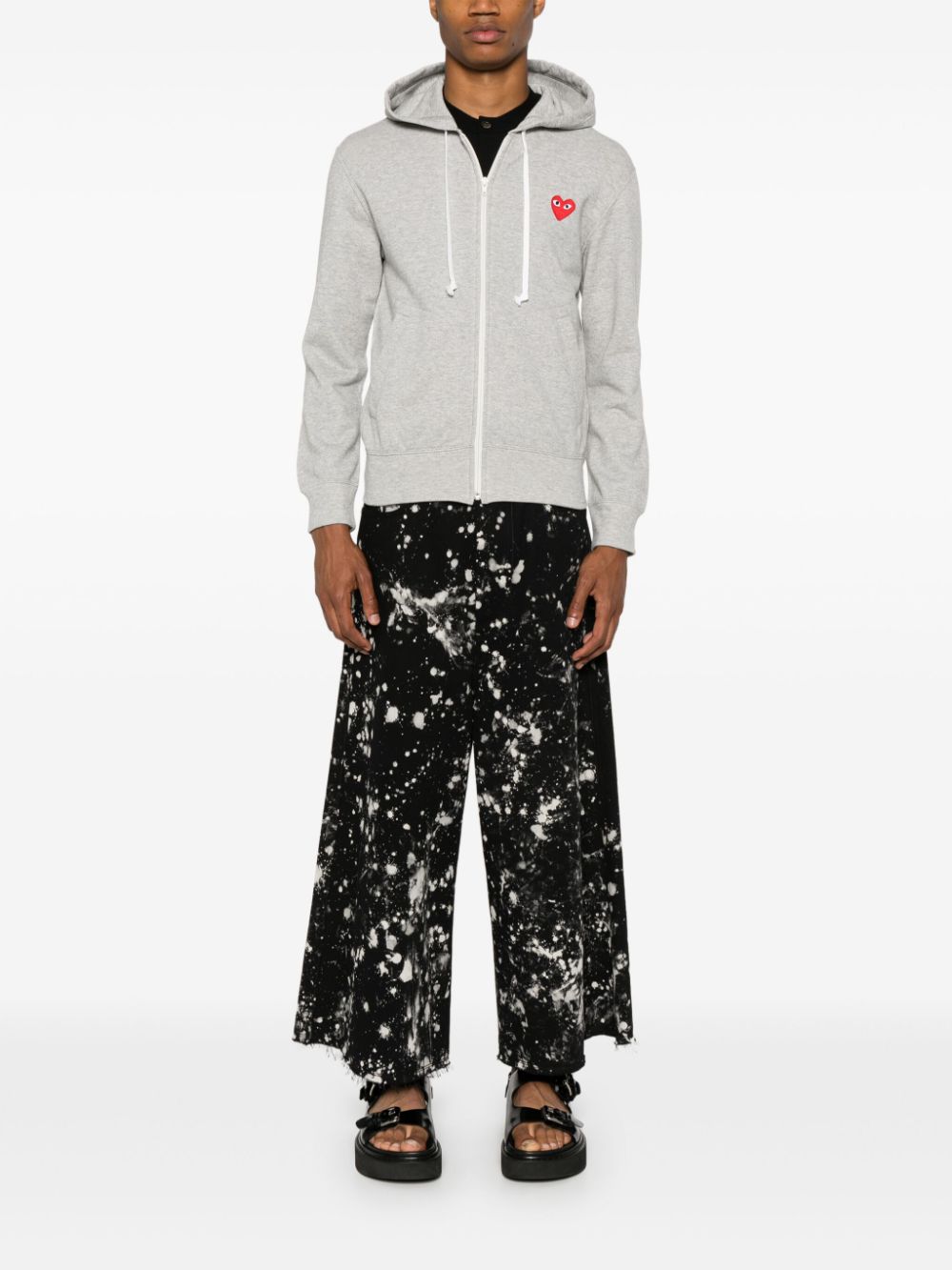 Comme Des Garcons Cotton zipped hoodie