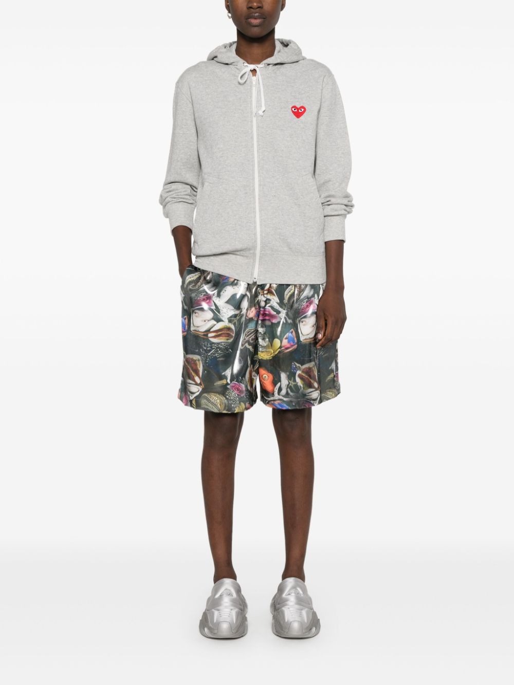 Comme Des Garcons Cotton zipped hoodie