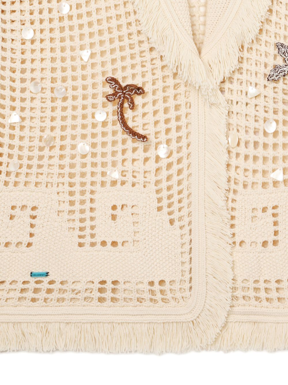 Alanui Where The Waves Begins cotton cardigan