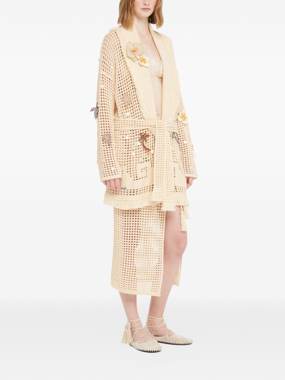 Alanui Where The Waves Begins cotton cardigan