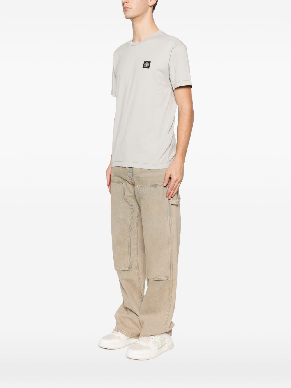Stone Island Logo cotton t-shirt