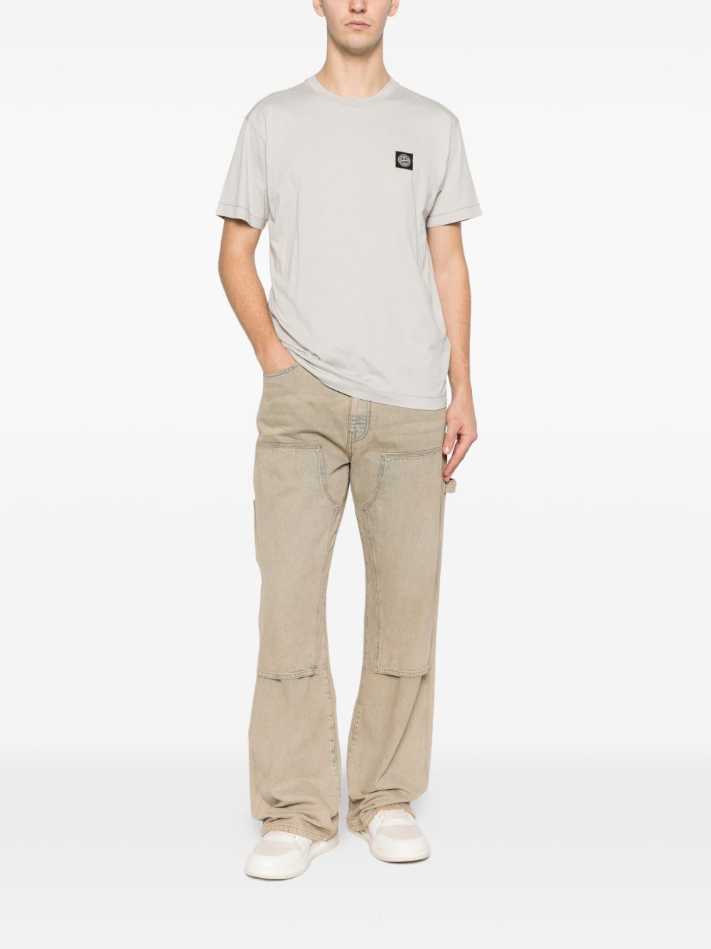 Stone Island Logo cotton t-shirt