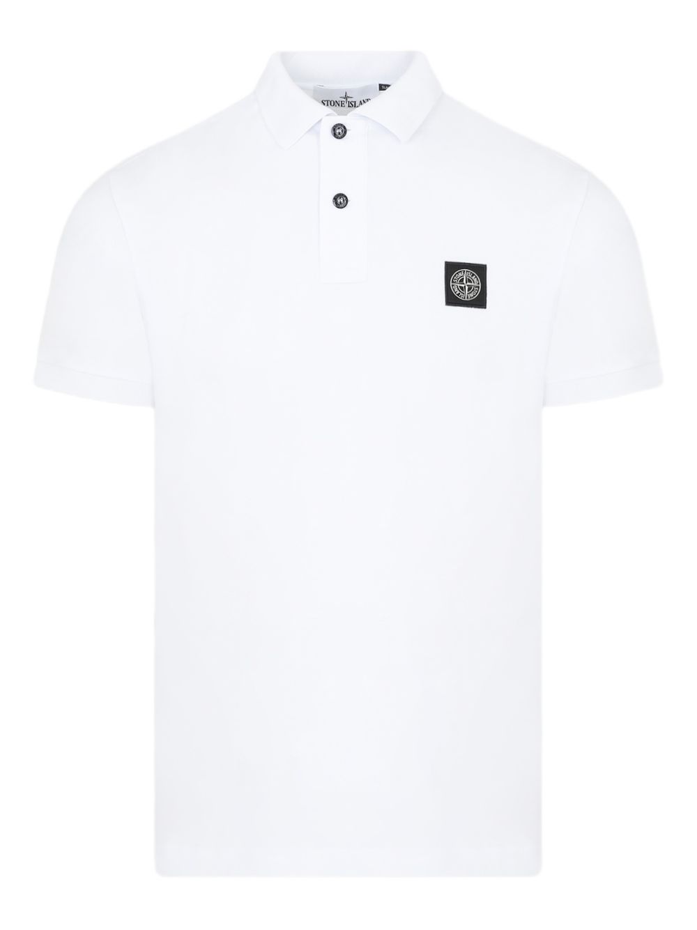 Stone Island Logo cotton polo shirt