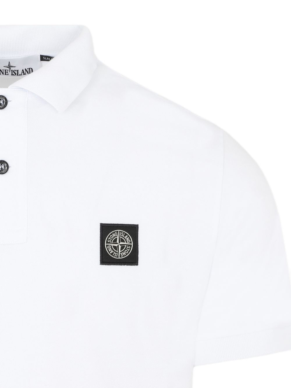 Stone Island Logo cotton polo shirt