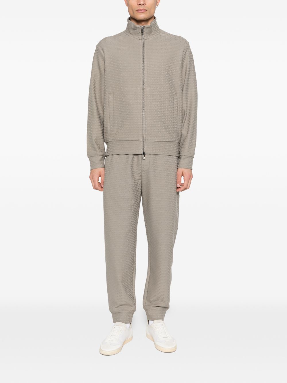 Emporio Armani Cotton blend zipped sweatshirt